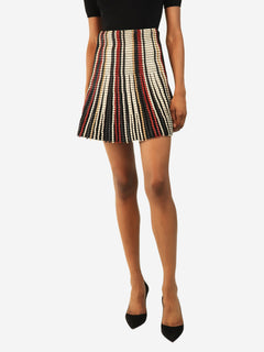 Multicolour braided mini skirt - size XS