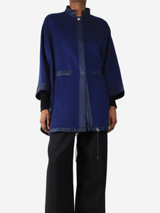 Loro Piana Blue cashmere poncho - size S