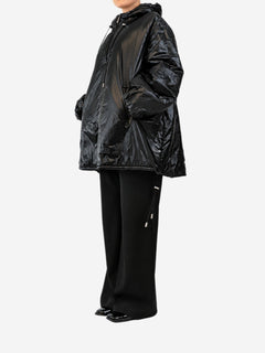 Black nylon hooded puffer anorak - size L Coats & Jackets Saint Laurent 