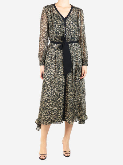 Leopard print midi dress - size UK 8 Dresses The Kooples 