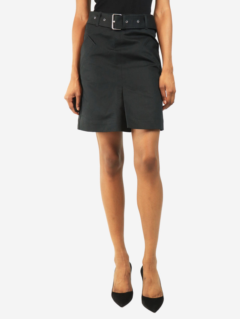 Black belted mini skirt - size UK 4 Skirts Toteme 