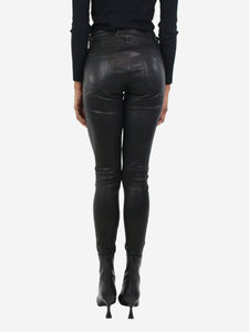 Frame Black leather trousers - size Waist 27