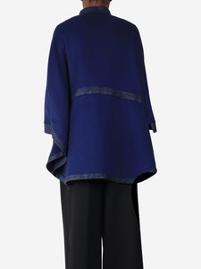 Loro Piana Blue cashmere poncho - size S