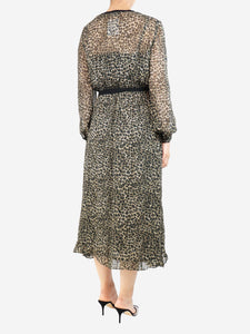 The Kooples Leopard print midi dress - size UK 8