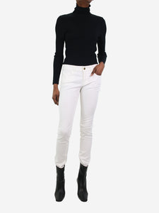 Gucci White slim-fit trousers - size IT 40