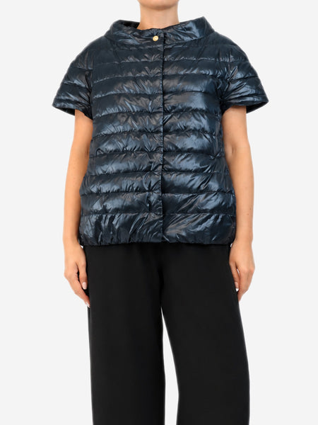 Navy padded jacket - size UK 16 product image