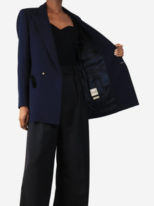 Blaze Milano Navy blue wool jacket - size UK 10