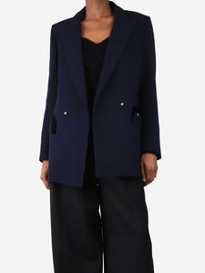 Blaze Milano Navy blue wool jacket - size UK 10