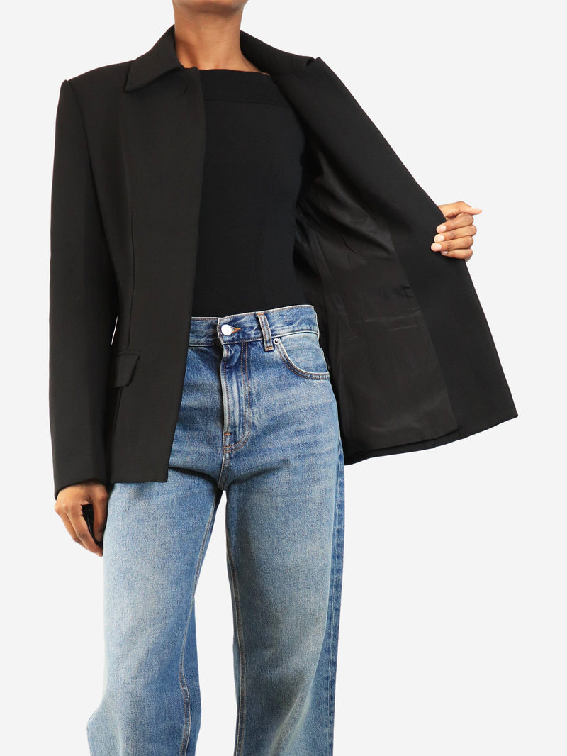 Black cinched-waist jacket - size UK 6 Coats & Jackets Toteme 