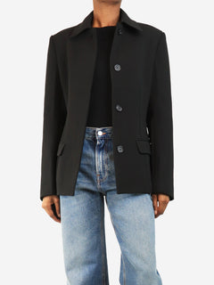 Black cinched-waist jacket - size UK 6 Coats & Jackets Toteme 