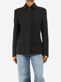 Black cinched-waist jacket - size UK 6 Coats & Jackets Toteme 