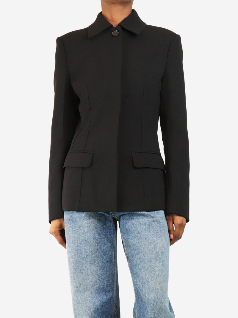 Black cinched-waist jacket - size UK 6 Coats & Jackets Toteme 