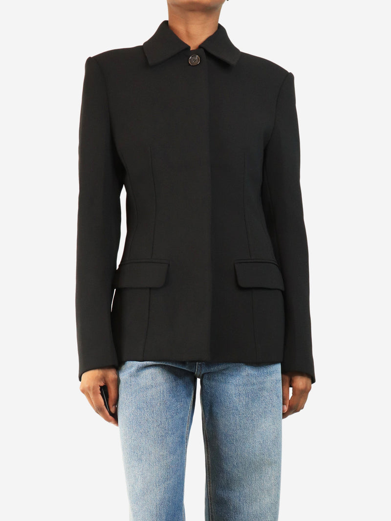 Black cinched-waist jacket - size UK 6 Coats & Jackets Toteme 