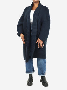 Raey Blue oversized knitted cashmere cardigan - size One Size