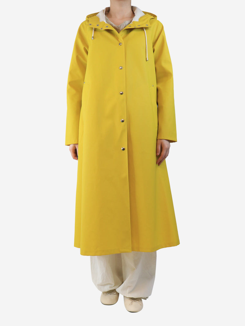 long matte raincoat