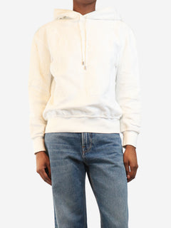 White CC hoodie - size S