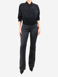 Prada Dark grey wool trousers - size UK 10