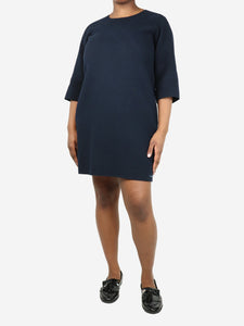 S Max Mara Blue wool midi dress - size UK 14