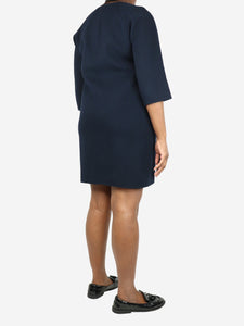 S Max Mara Blue wool midi dress - size UK 14