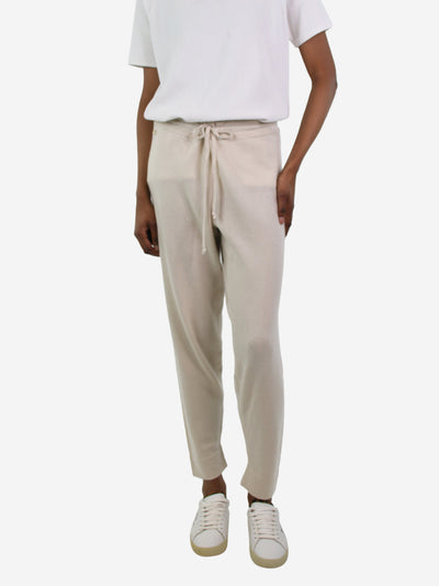 Cream cashmere joggers - size XS Trousers Bamford 