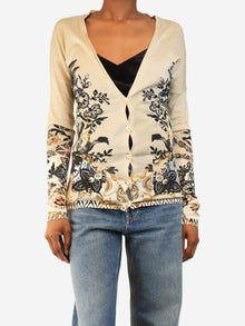 Neutral fine knit cardigan - size XS Knitwear Etro 
