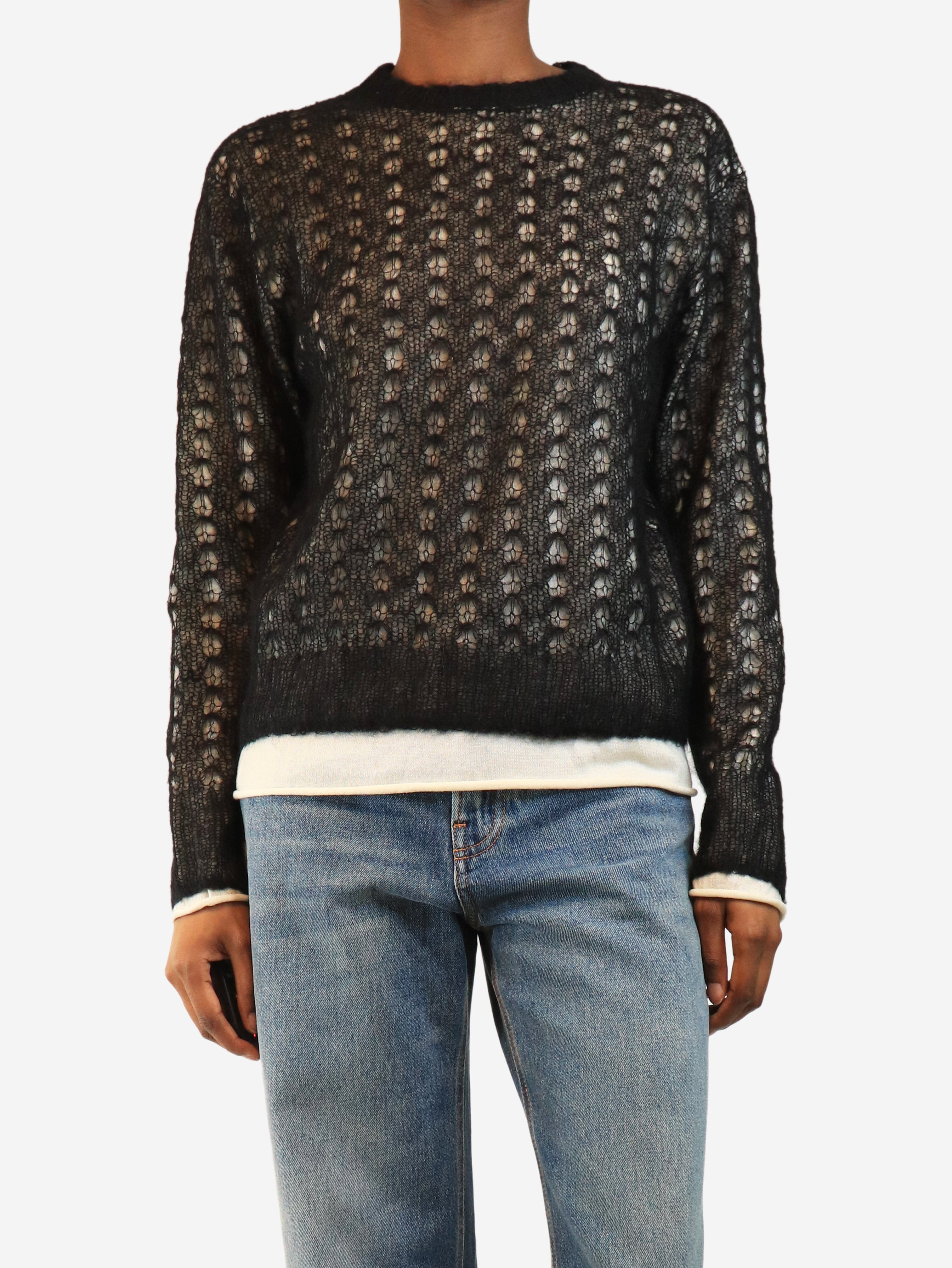 Black mohair jumper - size XS Knitwear Toteme 