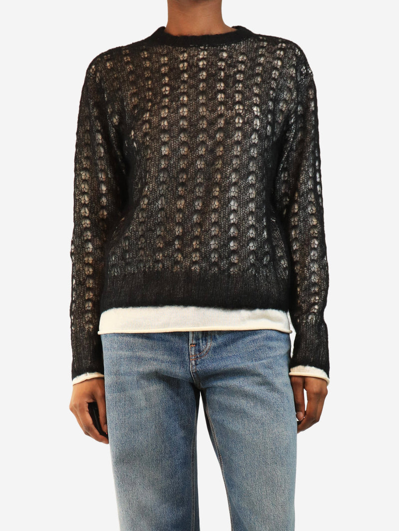 Black mohair jumper - size XS Knitwear Toteme 