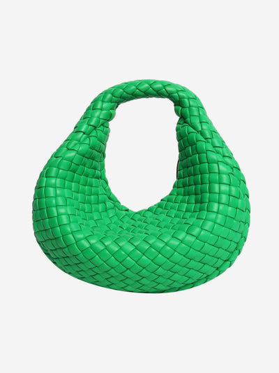 Green padded jodie intecciato top handle bag Top Handle Bags Bottega Veneta 