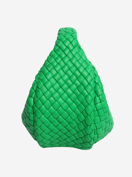 Green padded jodie intecciato top handle bag alternate image