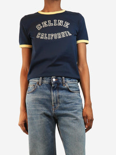 Navy T-shirt - size S Tops Celine 