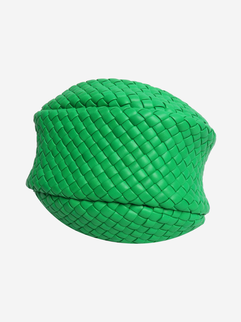 Green padded jodie intecciato top handle bag Top Handle Bags Bottega Veneta 