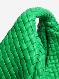 Green padded jodie intecciato top handle bag Top Handle Bags Bottega Veneta 