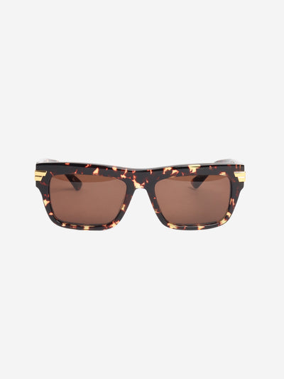 Brown tortoise rectangular sunglasses Sunglasses Bottega Veneta 