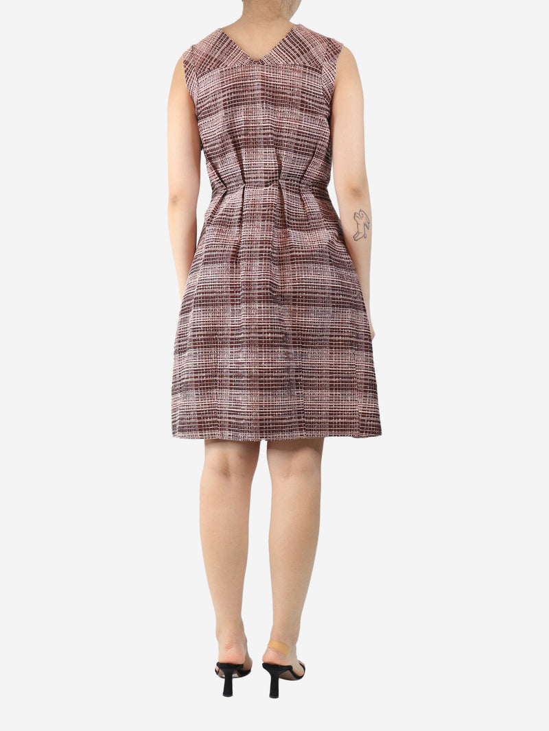 Pink sleeveless gathered midi dress - size UK 8 Dresses Marni 