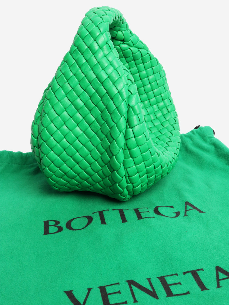 Green padded jodie intecciato top handle bag Top Handle Bags Bottega Veneta 