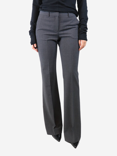Dark grey straight-leg trousers - size UK 10 Trousers Theory 