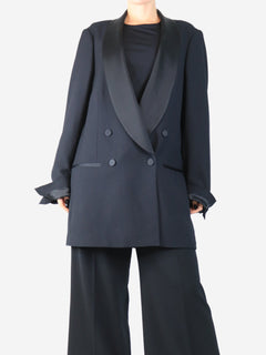 Black double-breasted tuxedo jacket - size M Coats & Jackets Dries Van Noten 