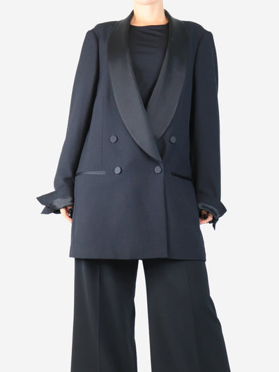 Black double-breasted tuxedo jacket - size M Coats & Jackets Dries Van Noten 