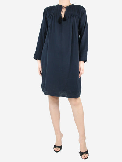 Black tonal embroidered dress - size UK 8 Dresses Isabel Marant Etoile 