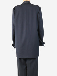 Dries Van Noten Black double-breasted tuxedo jacket - size M