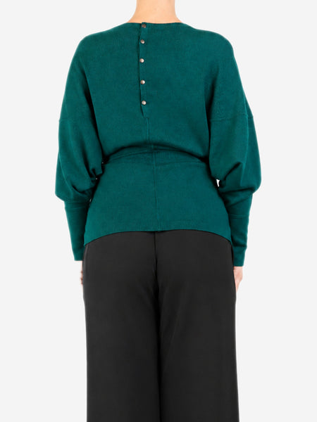 Dark green wool sweater - size L alternate image