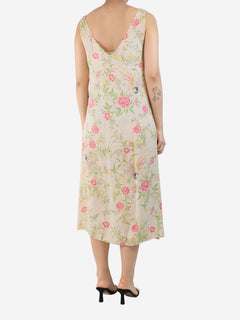 Cream floral slip dress - size UK 10 Dresses Marni 