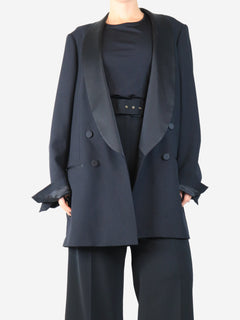 Black double-breasted tuxedo jacket - size M Coats & Jackets Dries Van Noten 