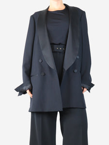 Dries Van Noten Black double-breasted tuxedo jacket - size M