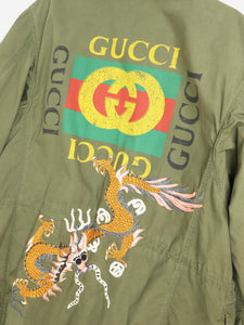 Gucci Green military field jacket