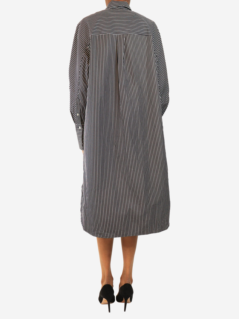 Navy oversized striped shirt dress - size UK 6 Dresses Toteme 