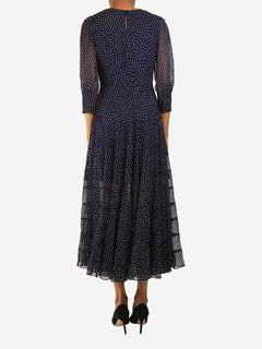 Navy polka dot dress - size XXS