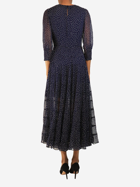 Navy polka dot dress - size XXS alternate image