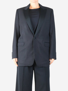 Celine Black wool blazer - size UK 12