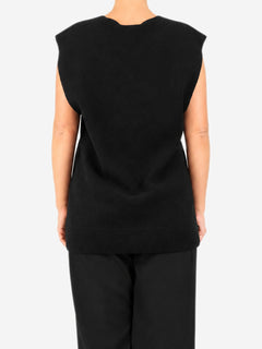 Black Lleyton knit vest - size L Knitwear The Row 